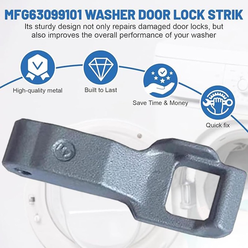 1 Pack MFG63099101 Washer Door Lock Strik,Door Switch Hook Lock