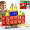 burgmate Magnetic Tiles Travel Set, 26PC 3D Diamond Mini Magnetic
