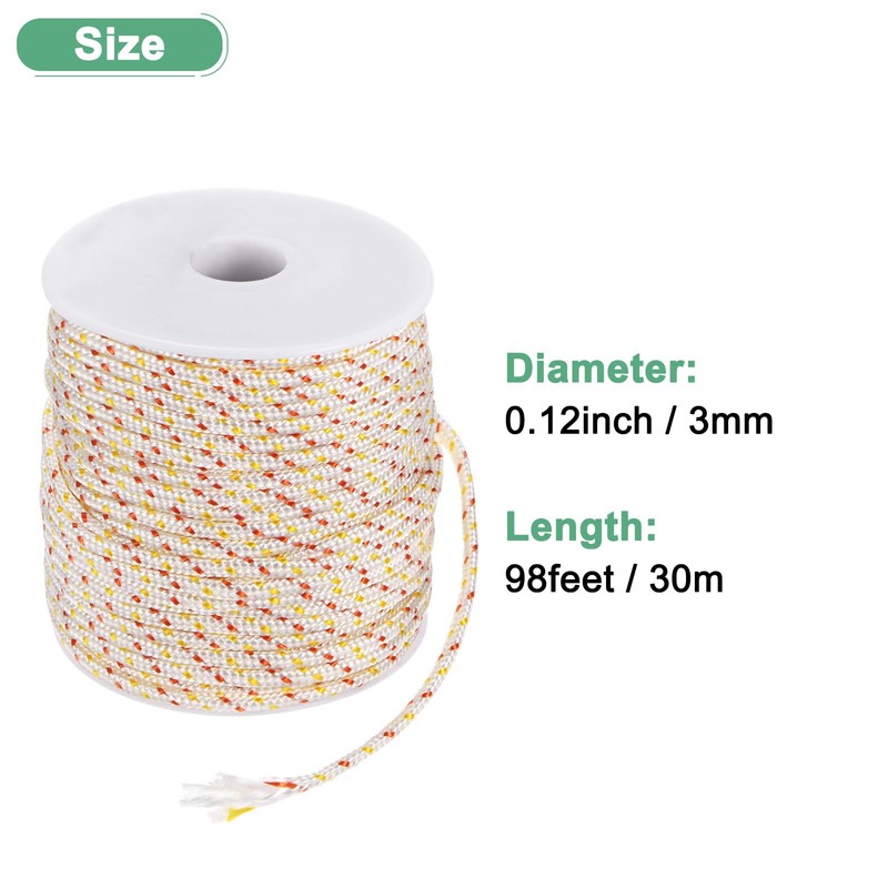 M METERXITY Recoil Starter Rope Pull Cord 2.5mm 60m Pull