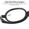 Magnifying Eye Makeup Glasses Women Stylish Flip Down Lens Cosmetic
