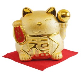 招ki猫 Gold Piggy Bank