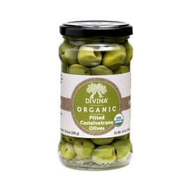 Divina Organic Pitted Castelvetrano Olives, 4.9 Oz. (Case of 6)