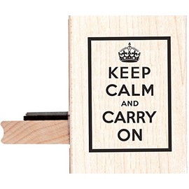 Keep Calm and Carry on Rubber Stamp - BR071K