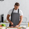 ViEinkaufen 2 Pack Kitchen Aprons with Pockets for Men Women,