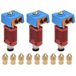 Extruder Hotend Kit Aluminum Alloy Brass 3D Printer Parts with Nozzles for Ender 3 Pro