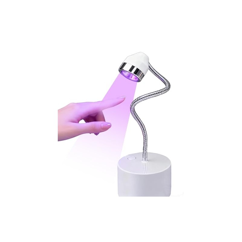 Lumcrissy 9W Touch Switch Gel Nail Lamp, Rechargeable Cordless UV/LED