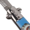 Men Spring Comb Pocket Size Stainless Steel Teeth Foldable Brush