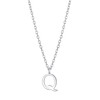 Philip Jones Sterling Silver Initial Q Necklace