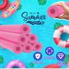 Chochkees Pink Pool Noodles Swimming Hollow Core Foam Tube, Floating