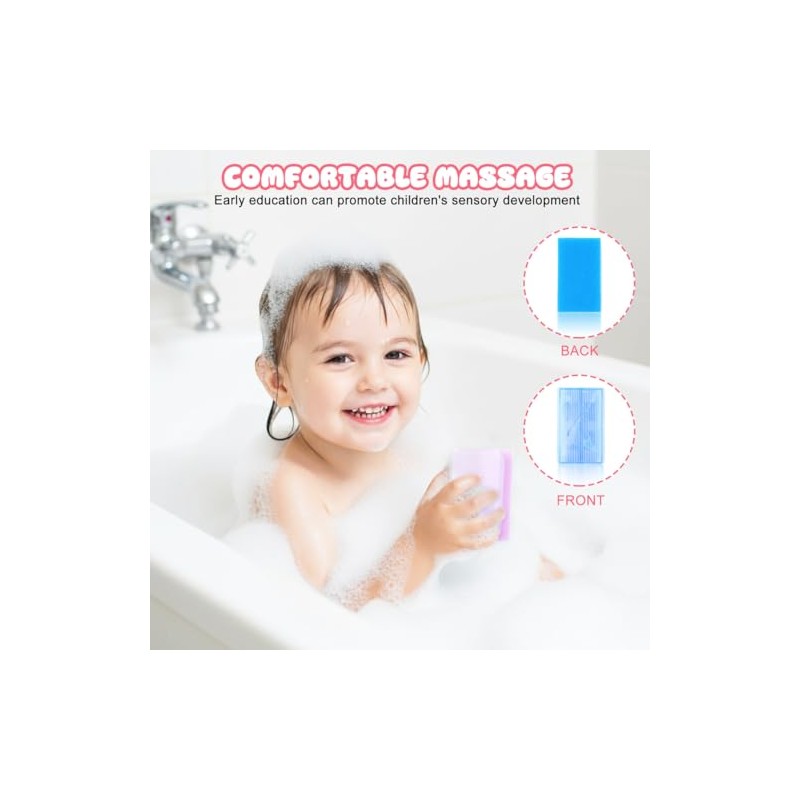 Healvian Juego Cepillos Esponja Baño Bebé Cepillo Sensorial Costra Láctea