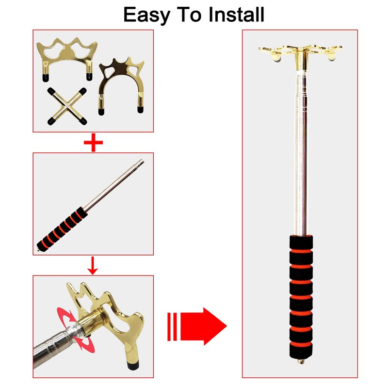 crayfomo Retractable Billiards Cue Stick Bridge, Snooker Pool Cue Bridge