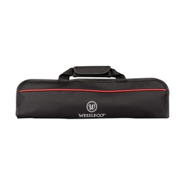 Wessleco Chef Knife Bag(5 Slots), Knife Case Nylon Kitchen Storage Knife Carrying Pouch Red