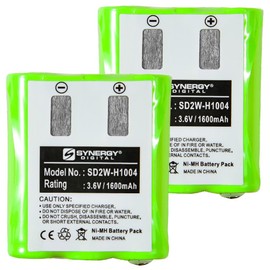 Synergy Digital 2-Way Radio Batteries, Works with Motorola MT352TPR 2-Way Radio, (Ni-MH, 3.6V, 1600 mAh), Compatible with Motorola 53615 Battery, combo-pack includes: 2 x SD2W-H1004 Batteries