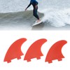 3Pcs Surfboard Fins Glass Fiber Thruster Fin Sets Surf Accessories