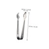 KICHOUSE 5pcs Stainless Steel Ice Tongs Multi-Purpose Dessert Tongs for