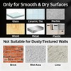 Clear Acrylic Single Pocket Wall Mount File Holders, Self-Adhesive Plastic
