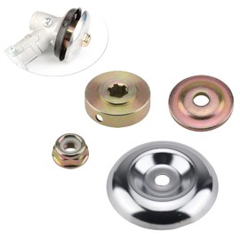 Ieron 4 Pcs Replacement Brush Cutter Gear, Blades Trimmer Adapter Kit Lawn Mower Metal Gear Blade Nut Garden Machine Lawn Mower Blade Adapter Kit