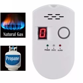 BRJ-502D 1/2/3PCS Digital Natural Gas Leak Detector Alarm Gas Leak Monitor for Home O4P9 - 1Pc