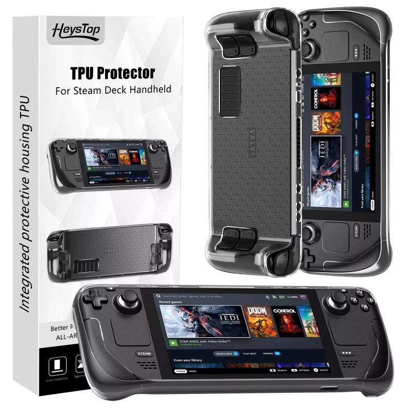 HEYSTOP Protective Case for Steam Deck, TPU Soft Cover Protector