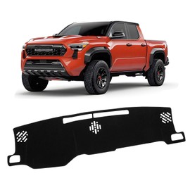 KUST Car Dash Cover Compatible with Toyota Tacoma 2024-2026 & 2025 Toyota 4Runner Dash Carpet Polyester Non-Slip Dash Protector Interior Accessories for Tacoma Custom Fit Dash Mat No Glare Black