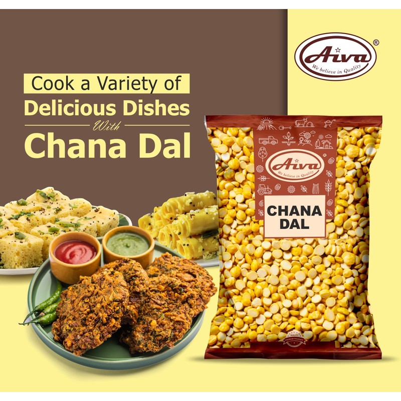Aiva Chana Dal (Split Yellow Chickpeas or Split Gram Whole)