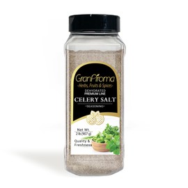GranAroma Celery Salt, Traditional Seasoning, Bold Flavor, Culinary Salt (32 Ounce)