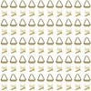 100pcs Brass Plated Triangle Hanging Hardware 15mm 24mm 40mm (15mm)