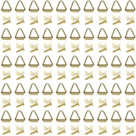 100pcs Brass Plated Triangle Hanging Hardware 15mm 24mm 40mm (15mm)