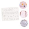 NOLITOY Alphanumeric Stencil Set Numbers Letters Mold for DIY Jewelry