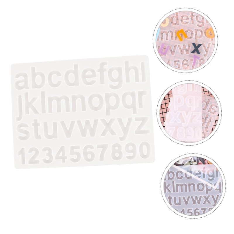 NOLITOY Alphanumeric Stencil Set Numbers Letters Mold for DIY Jewelry