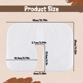 100 PCS Disposable Face Cradle Covers for Massage Tables and Chairs Soft Massage Headrest Covers Non-Sticking Massage Face Cradle Cover for Beauty Spa Salon Bed 13.7x11 inch White