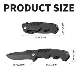 Multitool Camping Accessories – Folding Survival Multitool Cutter with Ergonomic Handle & Pocket Clip, Outdoor Multi Tool for Hiking, BBQ, Emergency – Great Gift for Men & Dads