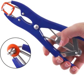 RANCH CHOICE Goat Banding Tools Livestock Bander and Bands Kit with 1pc Expander Plier, 100pcs Rings (Blue Orange and Green)