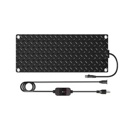ANSIKE Heated Snow Melting Mats for walkways Stairs- Outdoor Heated Mats- Non-Slip Electric Heated Foot Mats for Winter Snow Removal- Heated Snow Melting Mat for Stairs garages Driveway (10in x 30in)