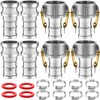Innconee 4 Sets Camlock Fittings Type C&E 2 Inch Aluminum