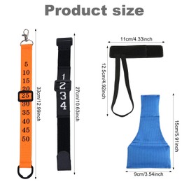 10pcs Football Referee Gear Accessories Set, Football Yard Marker Including 3 Football Officials Chain Clip, 3 Wrist Down Indicator, 3 Football Wristband & 1 Referee Bean Bag for Sports Events