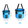 12L / 20L Waterproof Water Bucket Outdoor Fishing Bucket Folding
