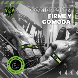 Stargoods Bandas de Oclusión para Crecimiento Muscular. Entrenamiento BFR para Brazos y Piernas, 2 Pares