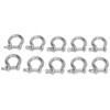 10pcs Bow Shackle Stainless Steel High Hardness D-Ring Anchor for