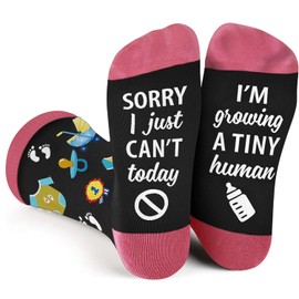 Pregnancy Gifts for Expecting Mom - Funny Gifts for Pregnant Women, Perfect Ideals for First Time Mom, Pregnant Wife and Mommy Presents - New Mama to Be Gift, New Parents Present - Pregnancy Socks