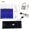 Moli Locksmith Lock Picking Practice Set,3pcs Transparent Lock with 17pcs