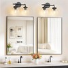 IZORRO Matte Black Bathroom Vanity Lights, (2-Light, 14-inch) Modern Vanity