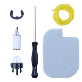 Atunee Air Fuel Filter Line Primer Bulb Carb Adjustable Tool Kit Fit for Poulan P3314 P3416 P3816 PP3416 PP3516 PP3816 PP4018 PPB4218 Chainsaw with E-clip Repalce 530057925