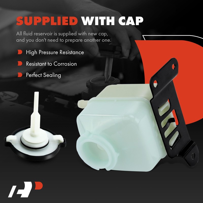 A-Premium Power Steering Reservoir/Tank with Cap & Bracket Compatible with