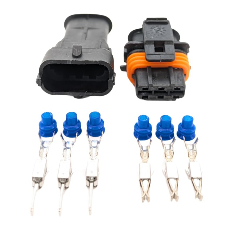 Male & Female Automotive Car Connector Plugs Pair Kit for