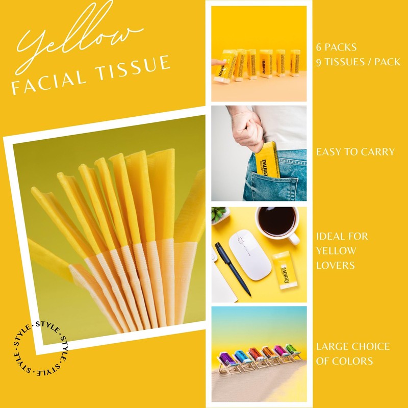 Renova Scented Pocket Tissue - 9 Tissues/Pack - 3-Ply (42