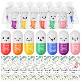 Shappy 21 Set Vitamin Pill Heart Stress Balls Relief Stress Pharmacy Week Motivational Squeeze Foam Balls Anger Management Toys with Card Nurse Pharmacist Thank You Appreciation Gift (Stylish Pill)