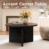 Luoxiao Small Round Coffee Table for Living Room Minimalist Center