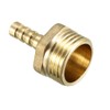 sourcing map Brass Wide Hose Connection 6 mm with Barb