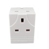 HUBIBUBI 3 Way Plug Adapter UK 3 Pin Socket Extensions
